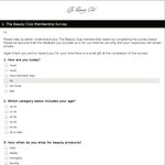 The Beauty Club $5 Voucher to Complete Short Survey. Free Shipping