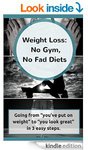 $0 Amazon eBook: Weight Loss: No Gyms, No Fad Diets