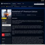 Battlefield 4 Premium PS4 $35.96 (Game+Premium Add-on)