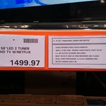 Panasonic 58" 4K Ultra HD LED TV TH-58AX800A $1499 @ Costco Casula NSW (Membership Required)