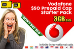Vodafone $50 Prepaid Cap Starter Pack with 3GB Data for $19.50 @ Ozstock