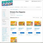 Save $10 on All Sizes of Pampers Simply Dry Mega Packs. Now Only $22.50 Per Carton
