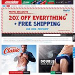 20% off Everything & Free Shipping @ AussieBum