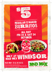 Mad Mex $5 Burrito Days (Oct 23 & 24) (Windsor VIC) 