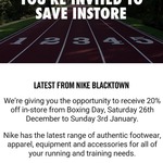 20% off Store Wide @ Nike Store (in-Store Only) (Blacktown, Possibly Nationwide?)
