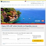 Expedia - 10% off Hotels