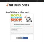 Win a Royal Melbourne Show Experience Valued at $470 from The Plus Ones [VIC]