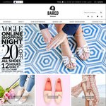 Bared Footwear 20% off Full Price Vogue Online Shopping Night