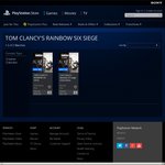 AU PSN Store Tom Clancy's Rainbow Six Siege $29.95 Gold Edition $37.95 (PS+ Price)