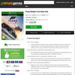 [XB1] Forza Horizon 3 - £25.35 Shipped (~AU$43.10) @ Simply Games