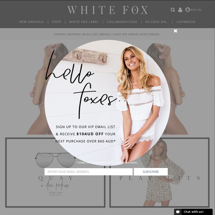 White Fox Boutique 20% off - OzBargain