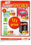 Coles Back Page July 29th Mother 4x500ml $5.35 1/2 Price Surf, Garnier Deod, Blackmores Fish Oil