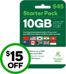 Woolworths Prepaid Mobile Starter Pack $30 (Was $45) @ Woolworths Online