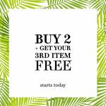 Buy 2 Get 1 Free at H&M, April 20-23