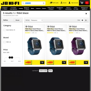 Fitbit Blaze Smart Fitness Watch w 
