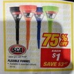 SCA Flexible Funnel Assorted Colours $1, Little Trees Car Air Freshener Variety - 5 for $5.75 @ Supercheap Auto (Starts 27/9)