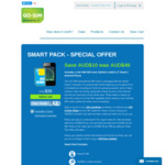 JT Smart 2 Android Phone + International SIM Card with $10 Credit $39 Plus $15 Shipping ($10 off) @ GoSim