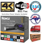 Roku Streaming Stick+ 3810R 4K UHD Media Player + Aus PSU $130.89 after $5 off for OzB Members & 10% Discount @HecticDeals eBay