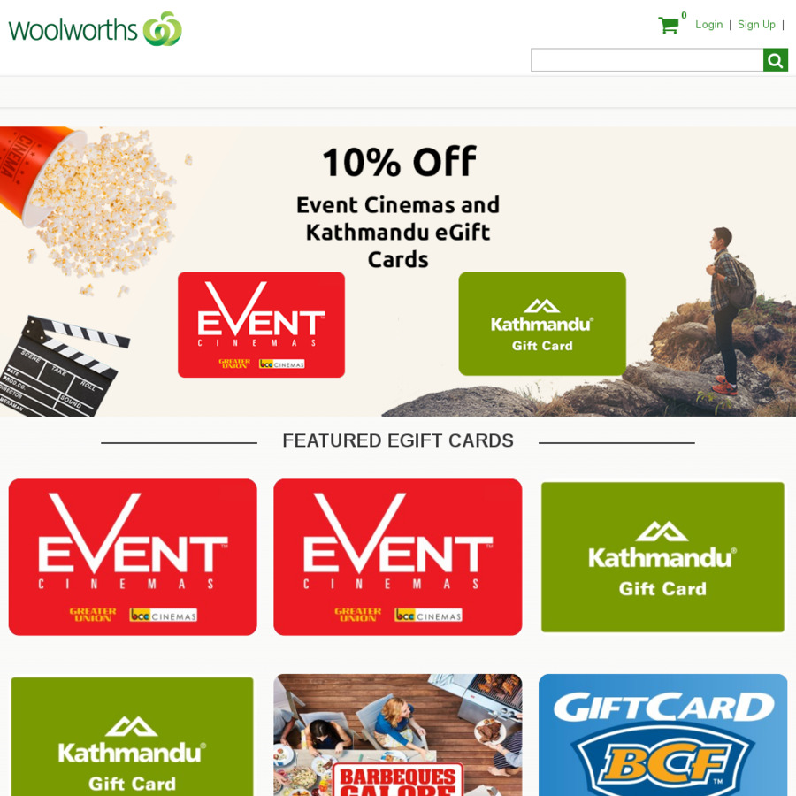 10 Off Kathmandu Gift Cards Woolworths Gift Card Store Ozbargain