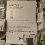 LÖTTORP Clock & Calendar, Alarm, Timer, Thermometer $1 at IKEA Tempe, NSW. In-store only