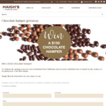 Win a Chocolate Hamper Worth $150 from Haigh's