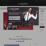 Buy 1 Get 1 Free Lancome L'Absolu Rouge Lipstick ($52-$54 Each) + 3 Free Samples + Free Delivery @ Lancome Online