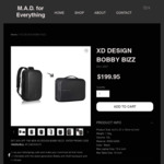 50% off Bobby Bizz Anti-Theft Backpack/Briefcase - $99.97: Free Shipping @ M.A.D. for Everything