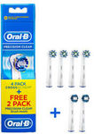 Oral-B 4 Cross Action + 2 Precision Clean Toothbrush Heads, 6 Pack $19.99 (+ Postage for Some Postcodes) @ Shaver Shop eBay 