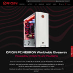 Win a NEURON Gaming PC Worth $6,885 from ORIGIN PC