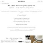 Win a 10th Anniversary Oiva Dinner Set Worth $1,547 from Marimekko