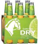 Carlton Dry Low Carb Fusion Lime Bottles 6x355ml Pack $10 @ Woolworths