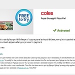Free Papa Giuseppi’s Pizza Pie @ Coles via Flybuys App