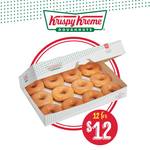 [SA] 12 Original Glazed Doughnuts $12 @ Krispy Kreme