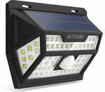 Blitzwolf® BW-OLT1 Solar Power 62 LED PIR Motion Sensor Wall Light  - US$11.69 (~AU$17.28) Delivered @ Banggood