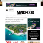 Win a Trip for 2 to Vanuatu Worth $6,500 from MiNDFOOD