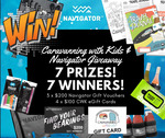 Win 1 of 3 $200 Navigator Gift Cards or 1 of 4 $100 CWK eGift Cards from Caravanning with Kids