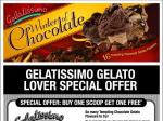 Gelatissimo - Buy one scoop get one scoop free
