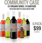Blind Corner Community Case: 6x Bottles Wine & Hand Sanitiser $99 Delivered @ Blindcorner