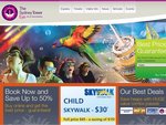 Sydney SKY TOWER EYE -Free Skywalk When One Ticket Is Purchased -Coupon in MX Wed (Today) & Thur
