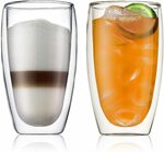 [Backorder] Bodum Insulated Glass Double Wall, Transparent 450ml (2 Pack) $22 + Delivery ($0 with Prime/ $39 Spend) @ Amazon AU