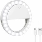 Selfie Ring Light, 40LED Clip-on Phone Lighting $11.99 + Delivery ($0 with Prime/ $11.99 Spend) @ AMIR&ORIA Direct via Amazon AU