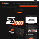 Boost Mobile $300 Prepaid | 240GB + 60GB Bonus Data | Unlimited Talk | International Calls - $260 @ Boost Mobile