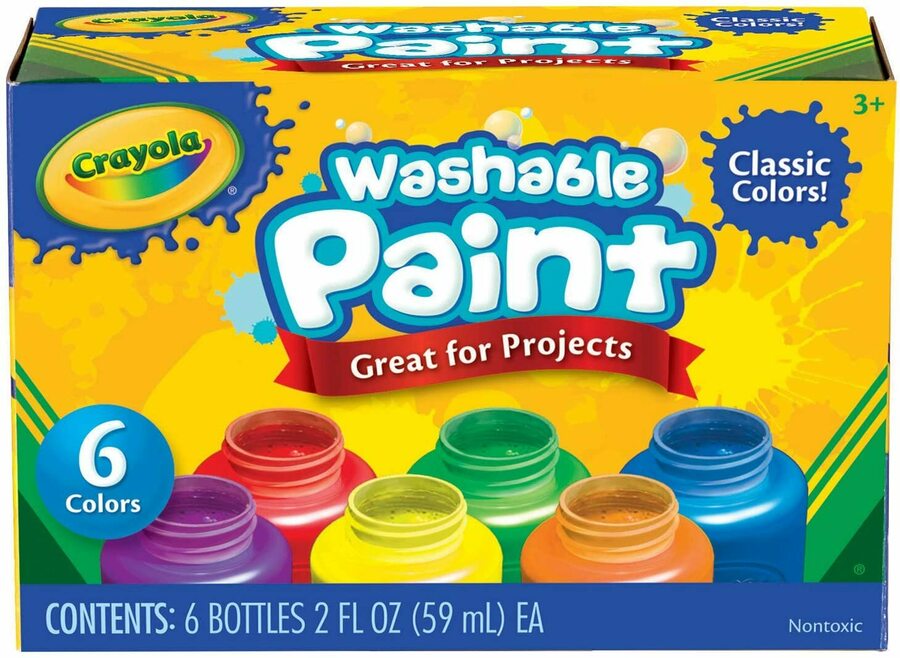 Crayola 54-1204 Kids Paint 6pk $6.99, Crayola SuperTips Markers 50pk