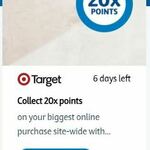 Collect 20x flybuys Points for Every $1 Spend @ Target