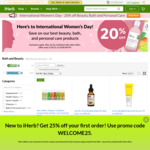 20% off Beauty (Including K-Beauty), Bath and Personal Care, Free Delivery with $51.12 Spend @ iHerb