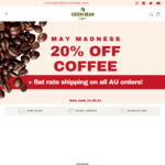 20% off Coffee @ GreenBean Coffee