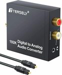 T Tersely DAC Digital to Analog Converter $16.28 + Delivery ($0 with Prime/ $39 Spend) @ Statco via Amazon