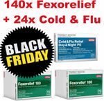 140x Telfast Generic Fexorelief 180 + 24x Codral Generic Cold & Flu Relief $29.99 Delivered @ PharmacySavings