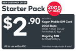 Kogan Prepaid Mobile 30 Days 20GB $2.90 (New Customer) @ Kogan