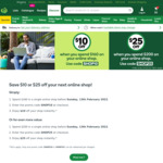 Woolworths $10 off with $160 Spend, $25 off $200 Spend, Delivery or Direct to Boot